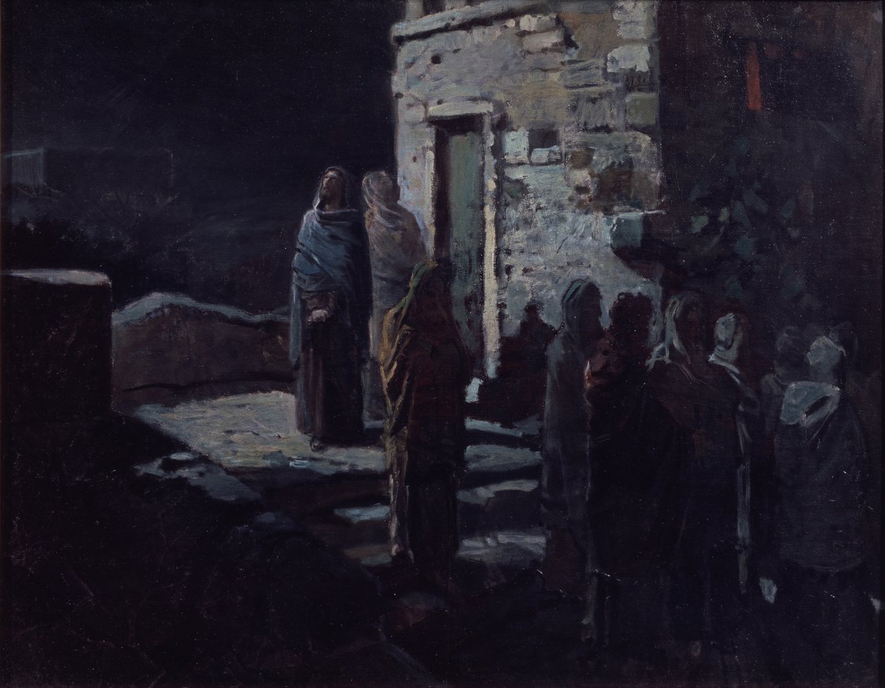 Kristus efter den sidste nadver i Getsemane, 1888 af Nikolai Nikolayevich Ge