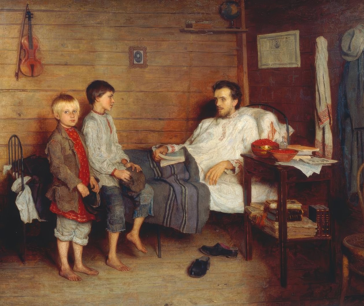 Med den syge lærer af Nikolai P. Bogdanow Bjelski