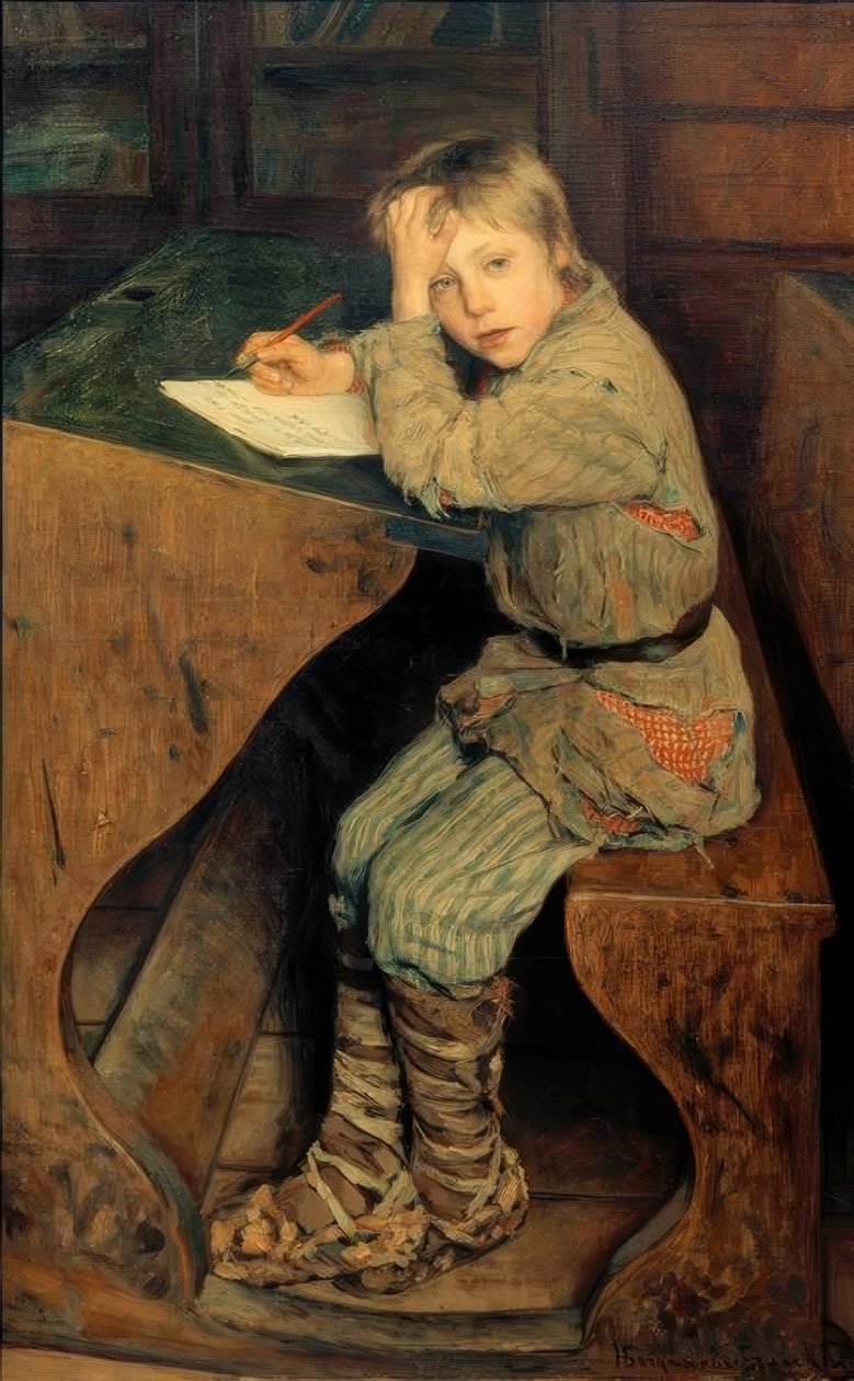 Søndag i en landsbyskole af Nikolai P. Bogdanow Bjelski