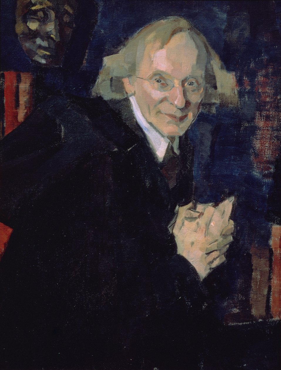 Portræt af digteren Vyacheslav Ivanovich Ivanov (1866-1949) ca. 1920 (olie på lærred) af Nikolai Pavlovich Ulyanov