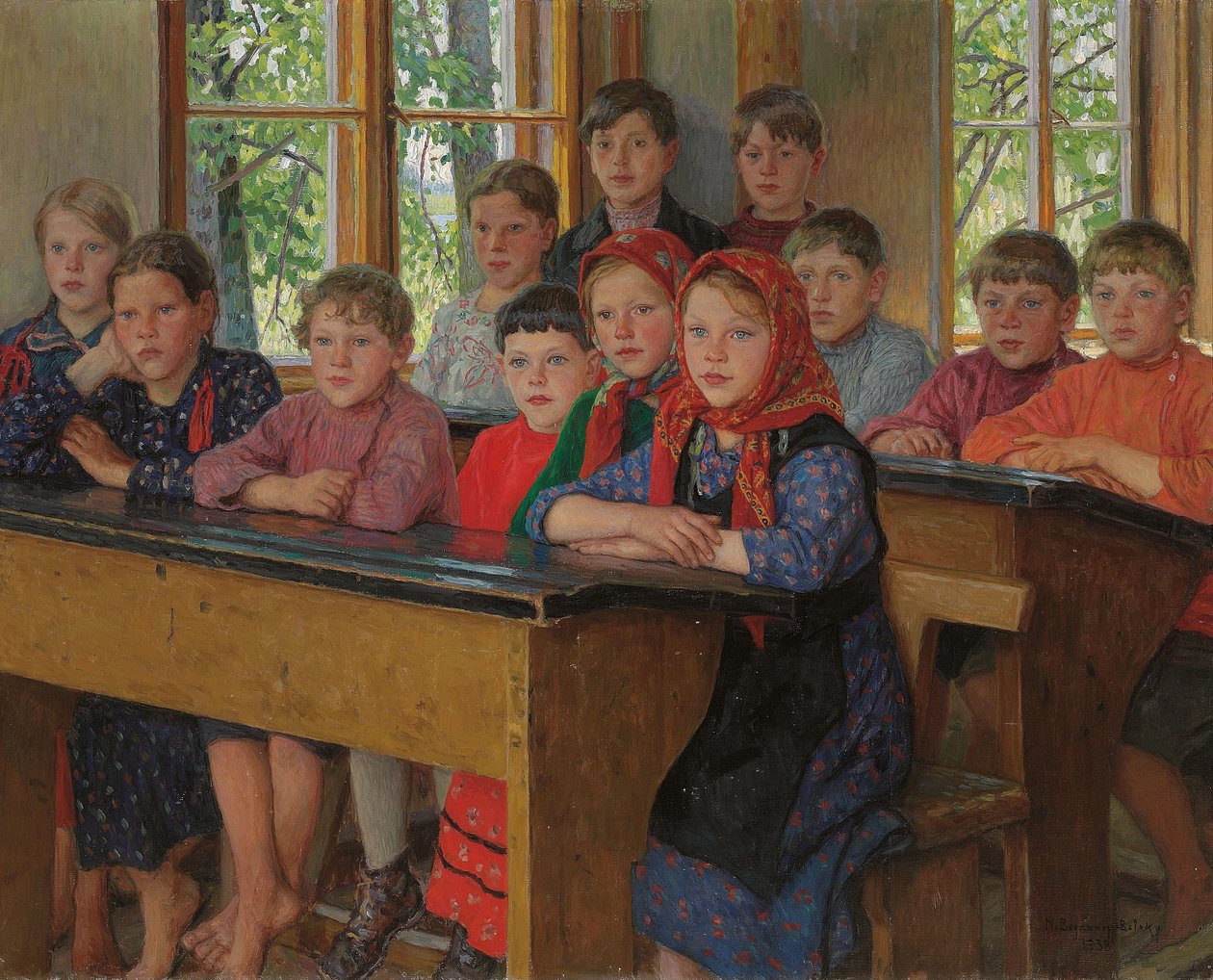 Skolestuen af Nikolai Petrovich Bogdanov Belsky