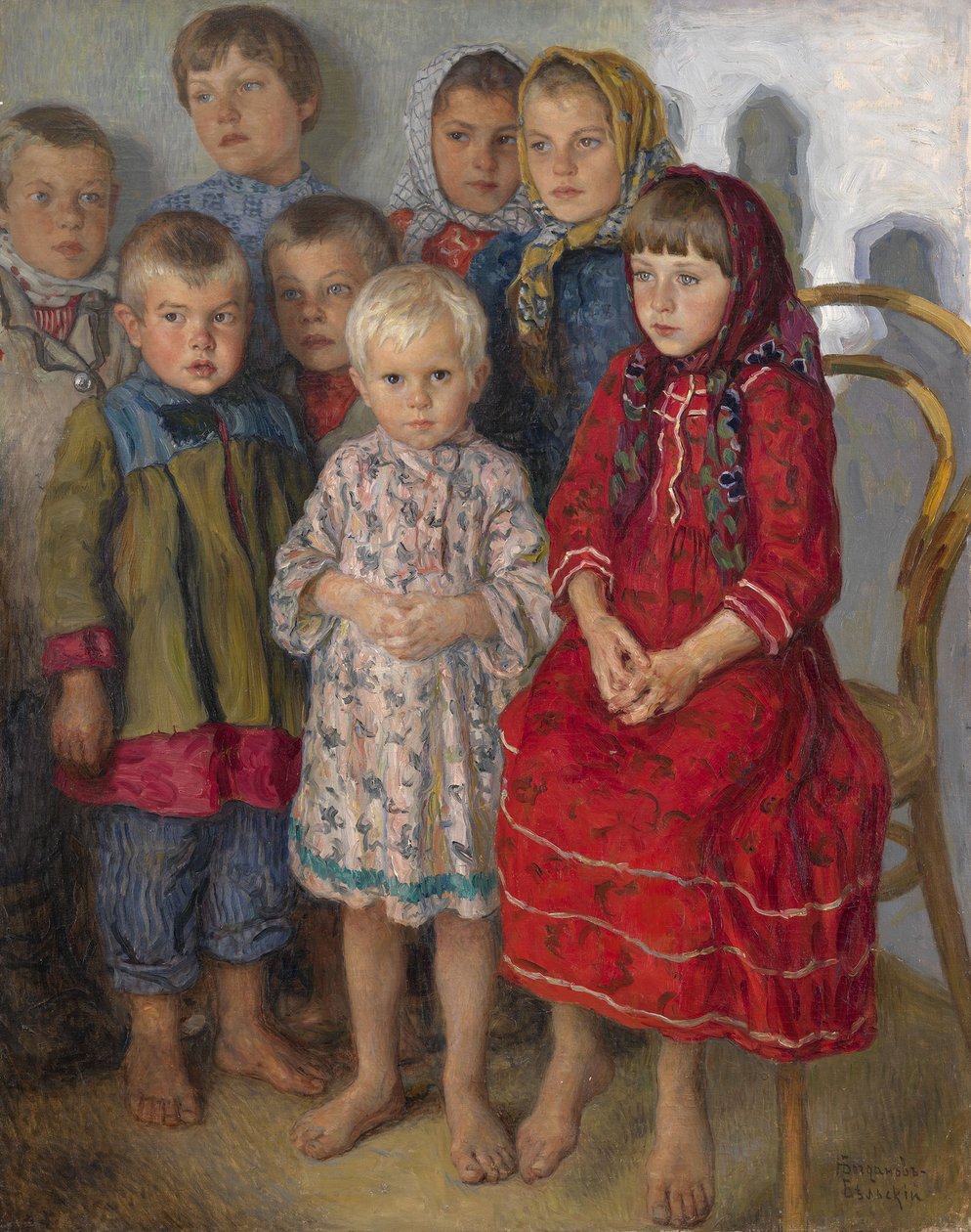 Optagelsesdag af Nikolai Petrovich Bogdanov Belsky