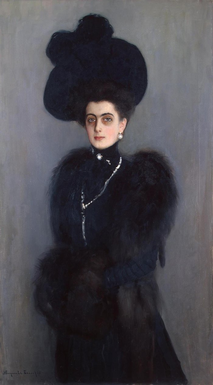 Portræt af grevinde Maria Pavlovna Abamelik-Lazareva 1876-1955, født Demidova, prinsesse San Donato af Nikolai Petrovich Bogdanov Belsky