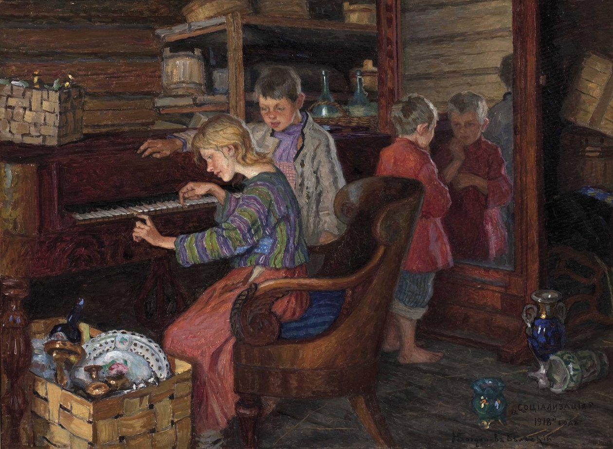 The Socialization af Bogdanov-Belsky, Nikolai Petrovich (1868-1945) af Nikolai Petrovich Bogdanov Belsky