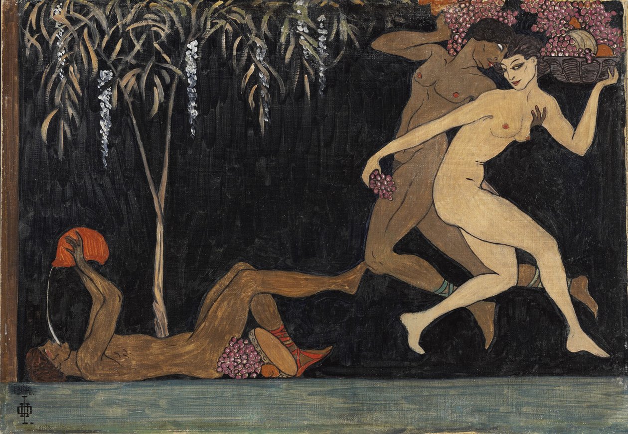Bacchanal Scene, 1914 af Nikolai Petrovich Feofilaktov