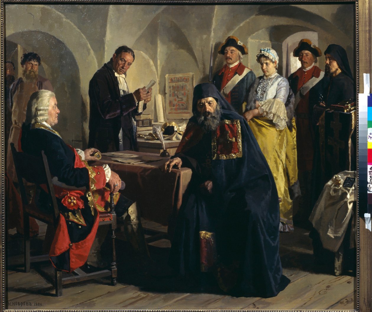 Prinsesse Praskovia Iousoupova (Yusupova) (1795-1820), før hun blev nonne. Maleri af Nicolas (Nikolai) Nevrev (1830-1904), olie på lærred af Nikolai Vasilievich Nevrev
