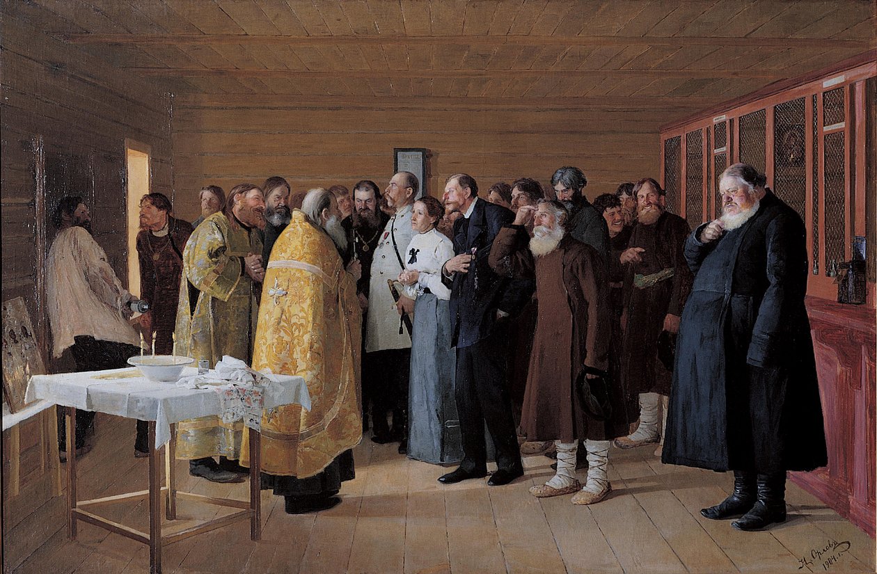 Indvielsen af Vodka-butikken, 1904 af Nikolai Vasilievich Orlow