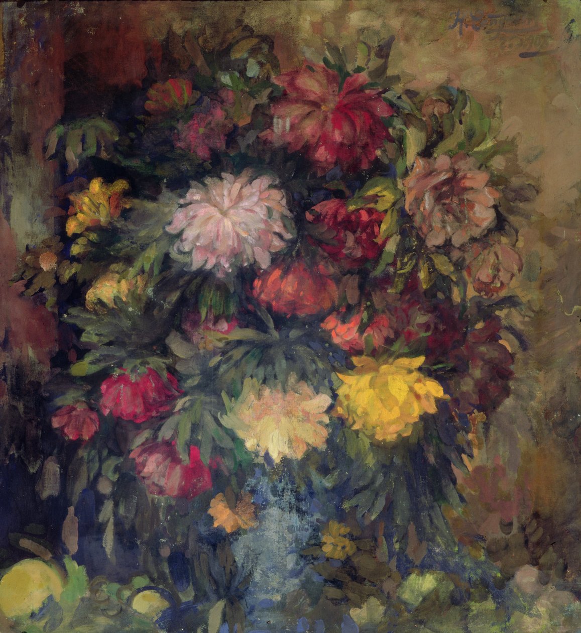 Pæoner, 1908 af Nikolaj Nikolaevic Sapunov