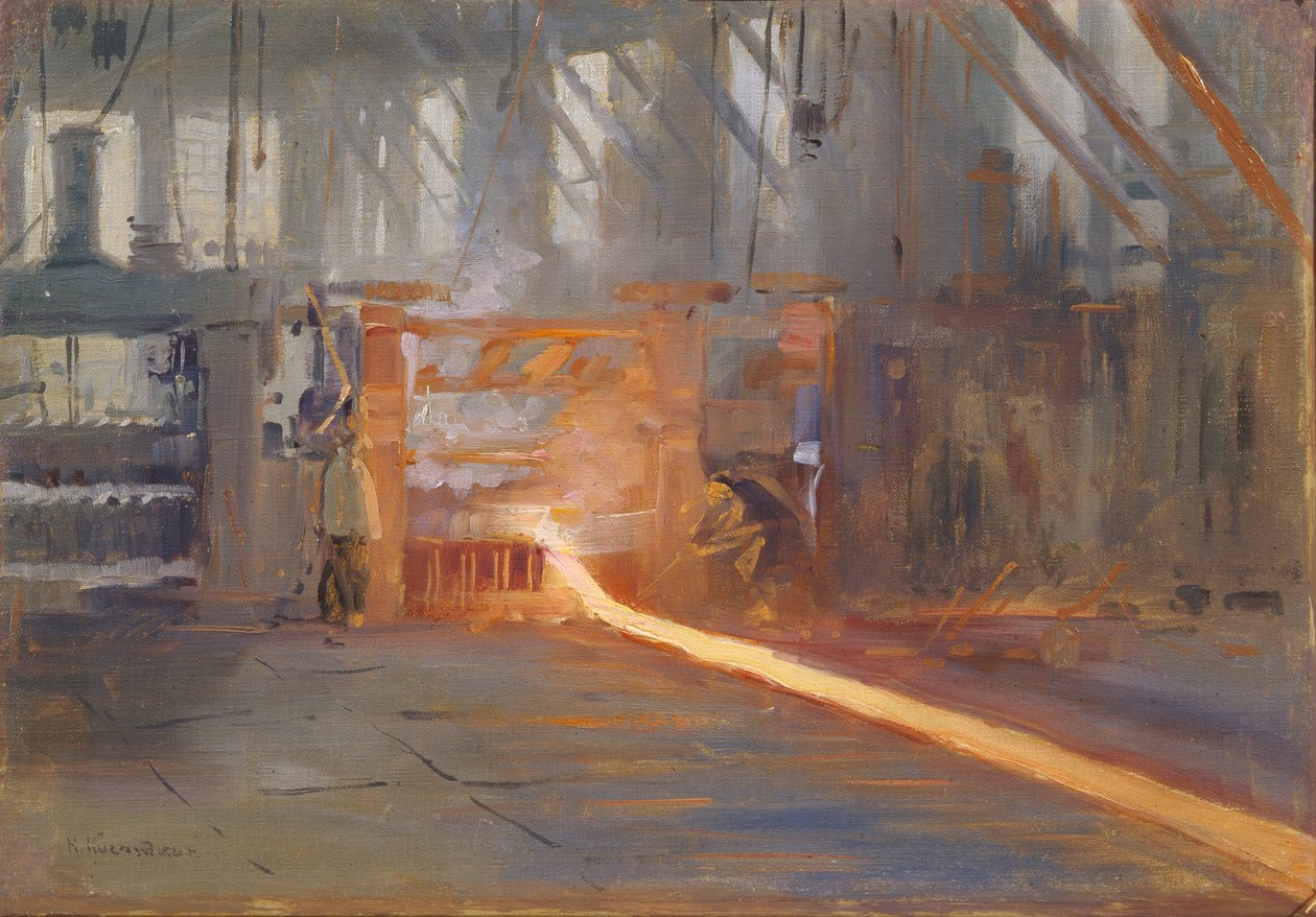 På Chusovoy metallurgiske anlæg af Nikolaj Alekseevich Kasatkin