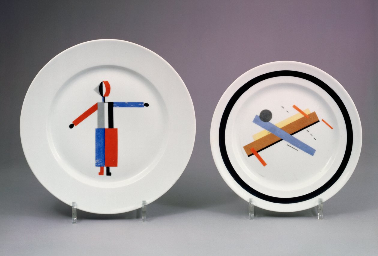 Suprematistiske plader af Nikolaj Mihailovic Suetin