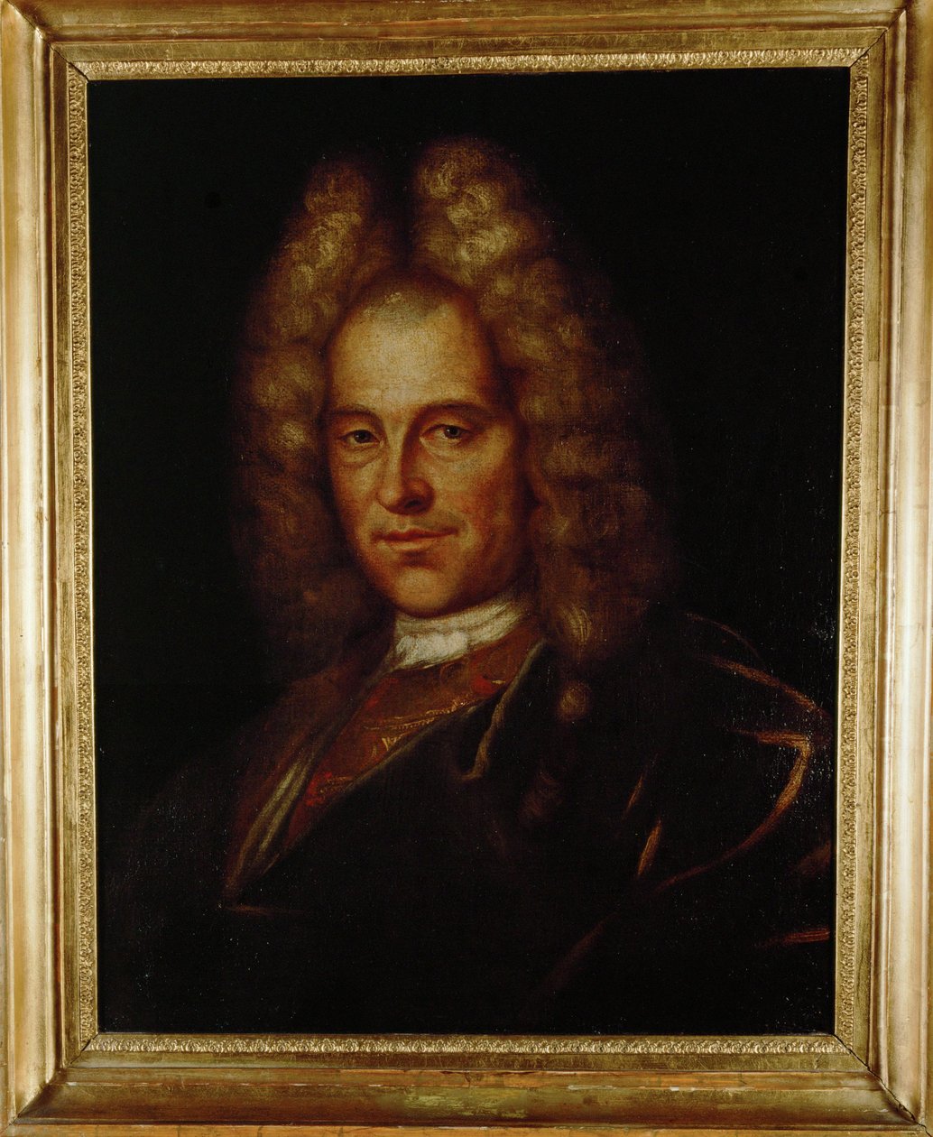 Komponisten Johann Joseph Fux, malet ... (maleri på lærred) af Nikolaus Buck