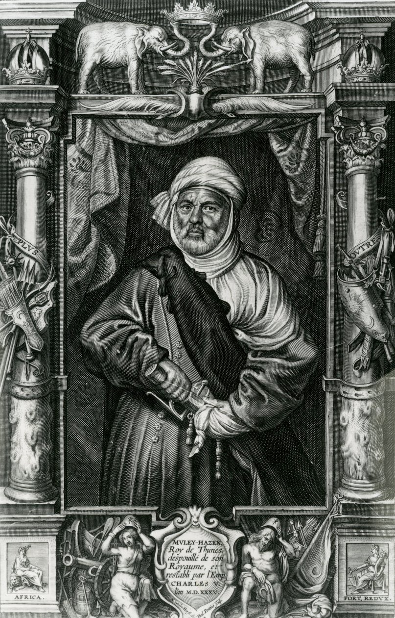 Abu l-Hasan Ali, også kaldet Muley Hacén, 1535 af Nikolaus van der Horst