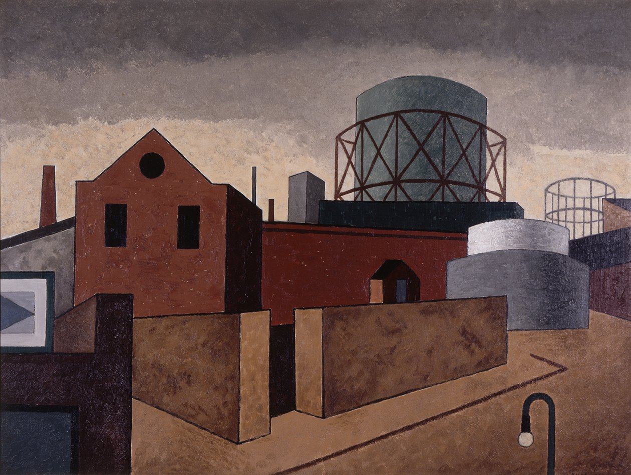 Gas House District af Niles Spencer