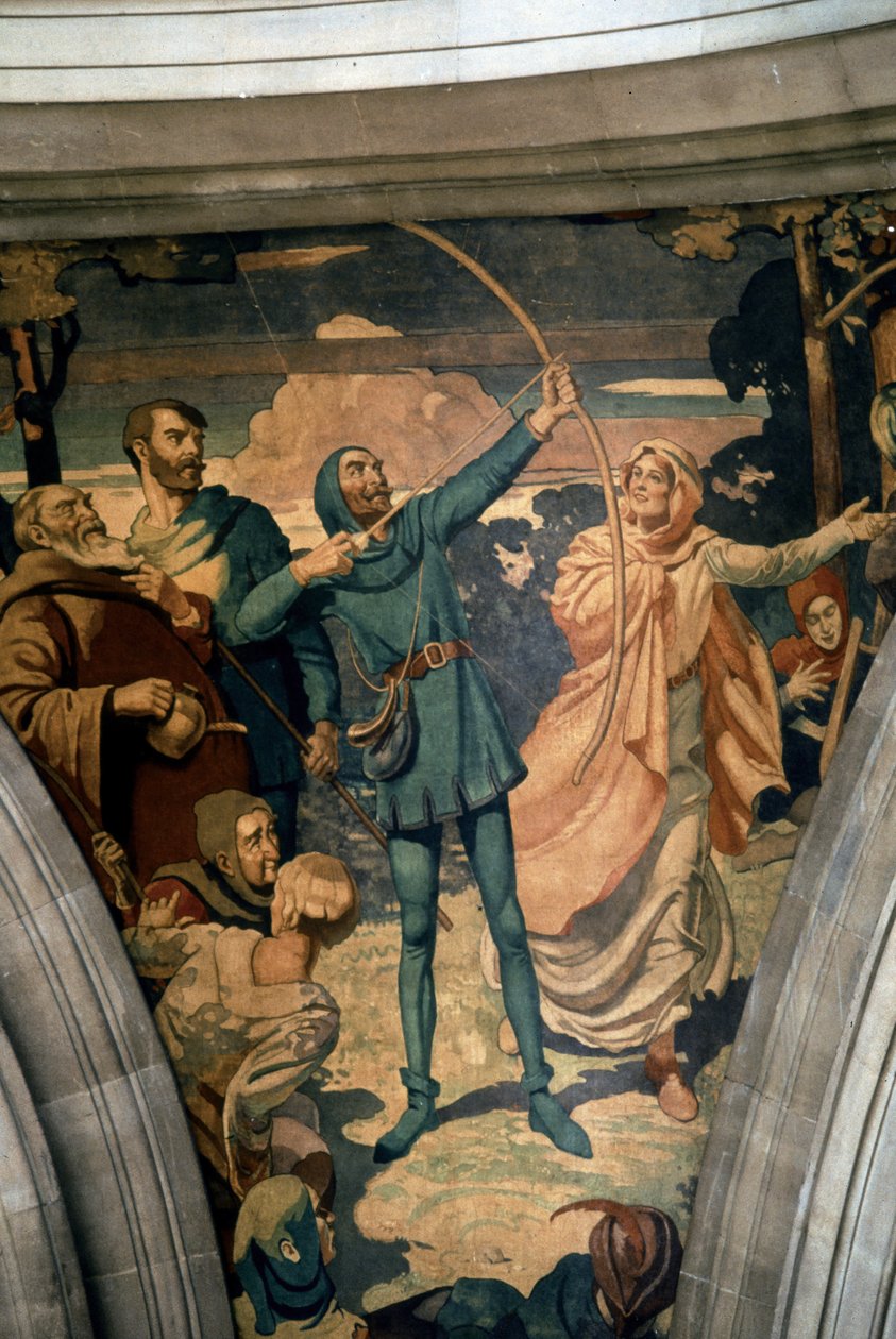 Robin Hood og hans elskerinde Mariam af Noel Denholm Davies