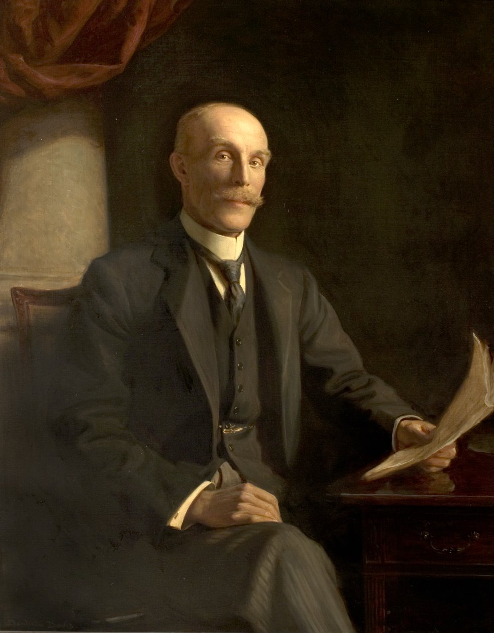 Sir John T. McCraith, JP (olie på lærred) af Noel Denholm Davis