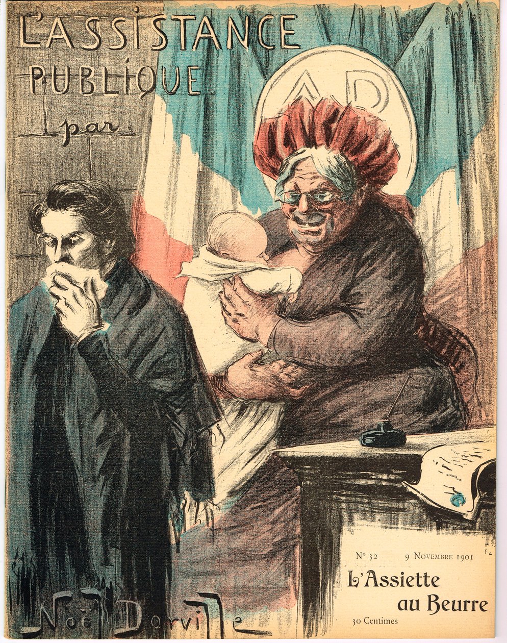 Cover af "" The Butter Plate"", Satirique en Colours af Noel Dorville