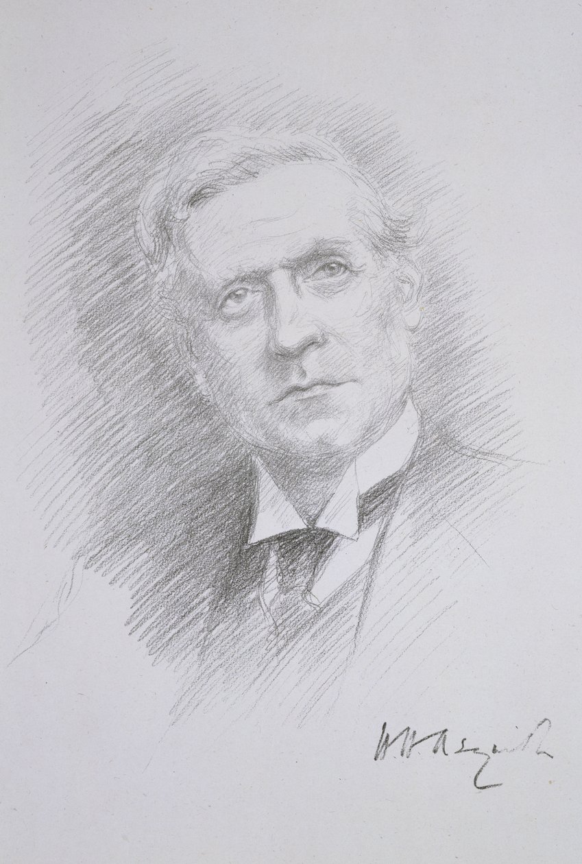 Portræt af Herbert Henry Asquith (1881-1947), fra et album på Entente Cordiale, 1909 af Noel Dorville