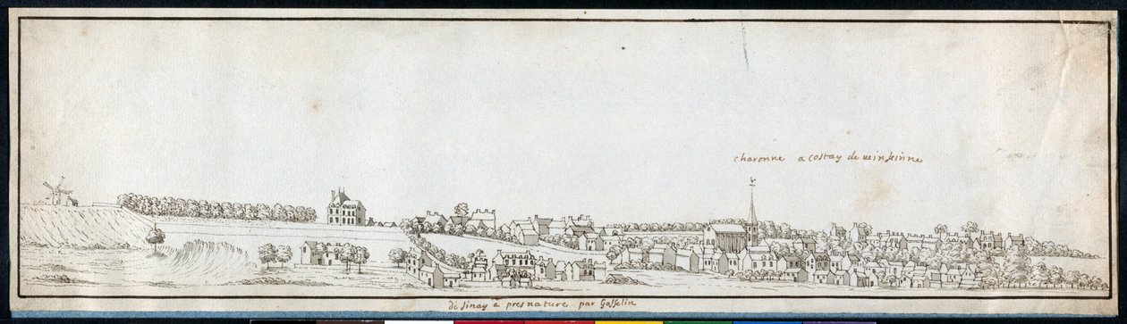 Charonne, ca. 1677 (pen og blæk med vask på papir) af Noel Gasselin
