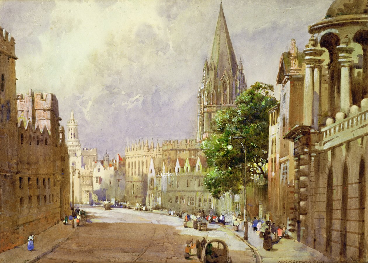 The High Street, Oxford af Noel Harry Leaver