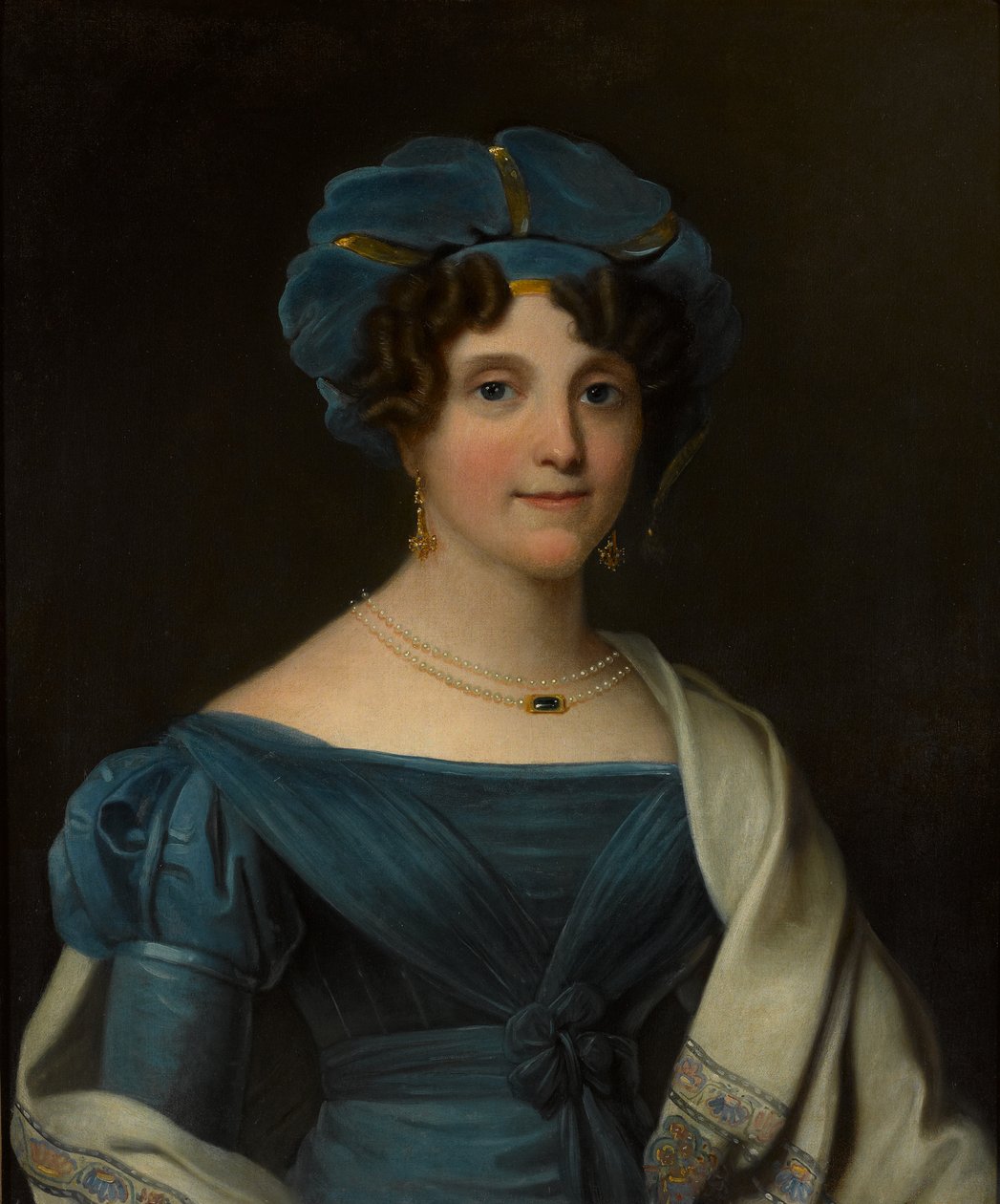 Lady Nicolls, hustru til generalmajor Sir Jaspar Nicolls KCB, 1827 ca. af Noel Norman Carter