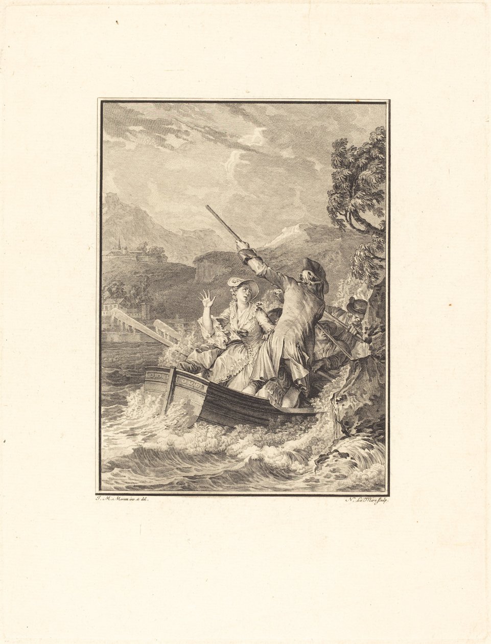 Barken af Noël Le Mire after Jean Michel Moreau