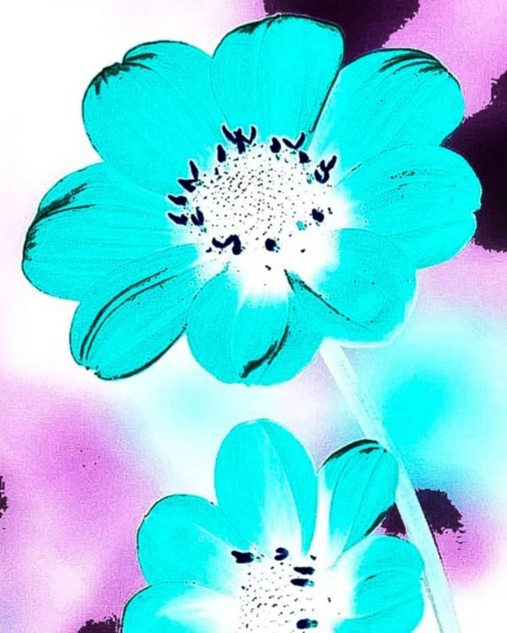 Blå blomst af Nomi Morina