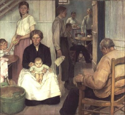 The Back Parlour, Cafe Loos, Etaples af Nora Lucy Mowbray Cundell