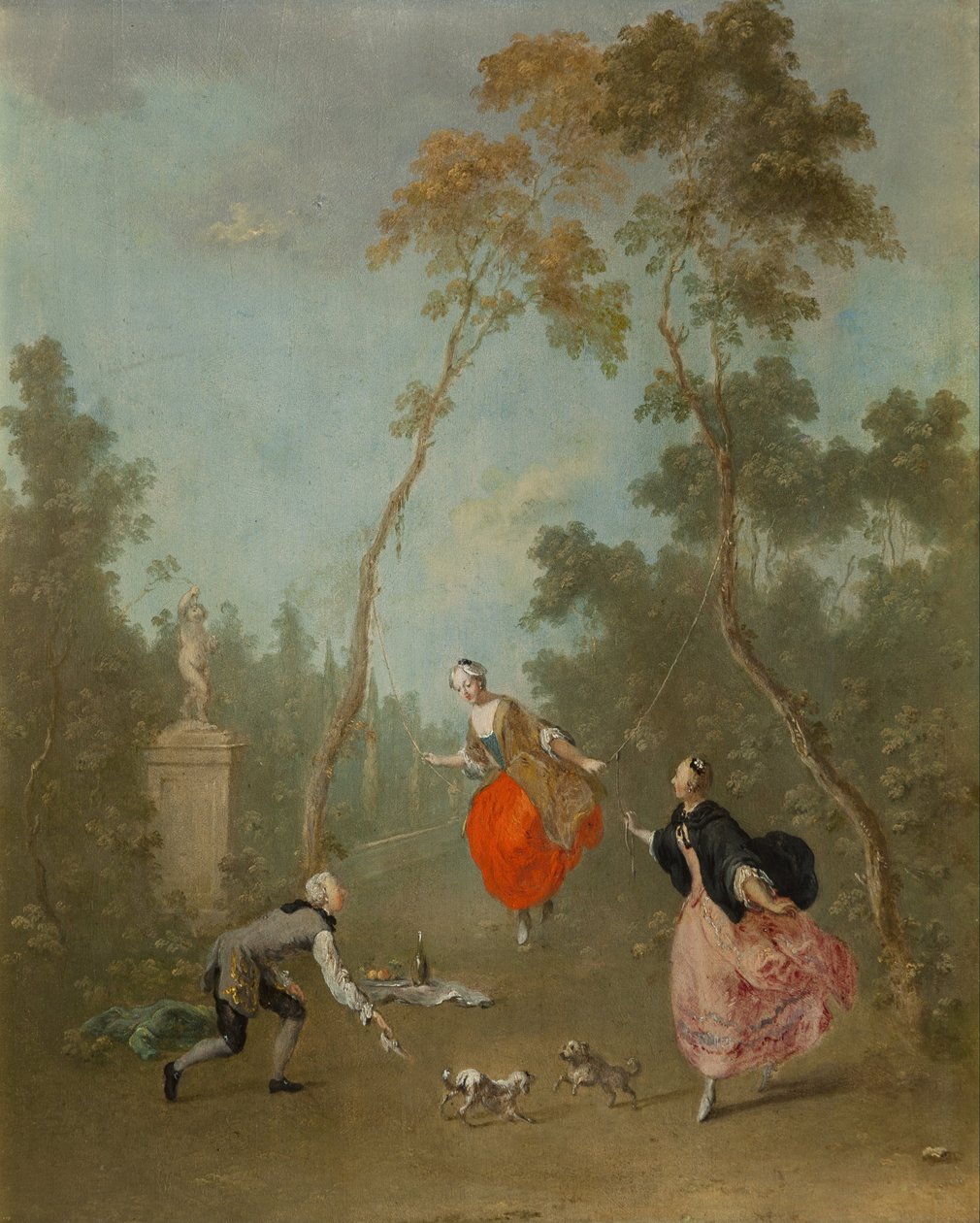 Lady on a Swing af Norbert Joseph Carl Grund