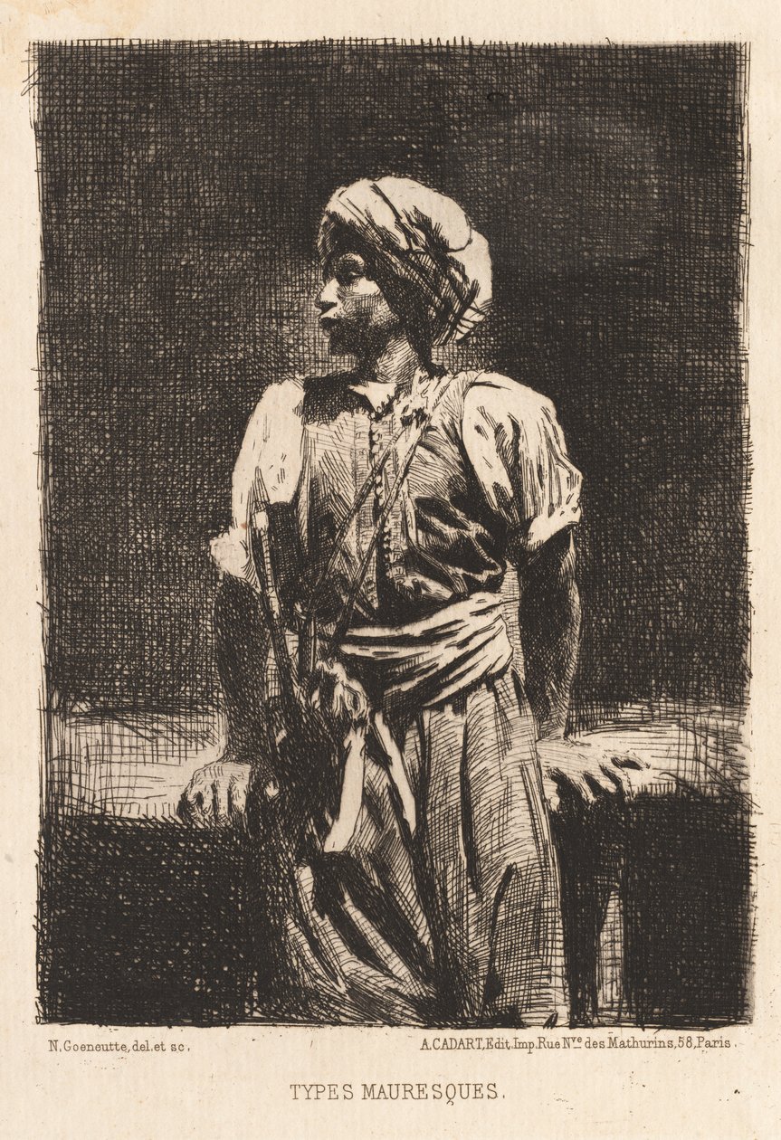 mauriske typer, 1875. af Norbert Goeneutte