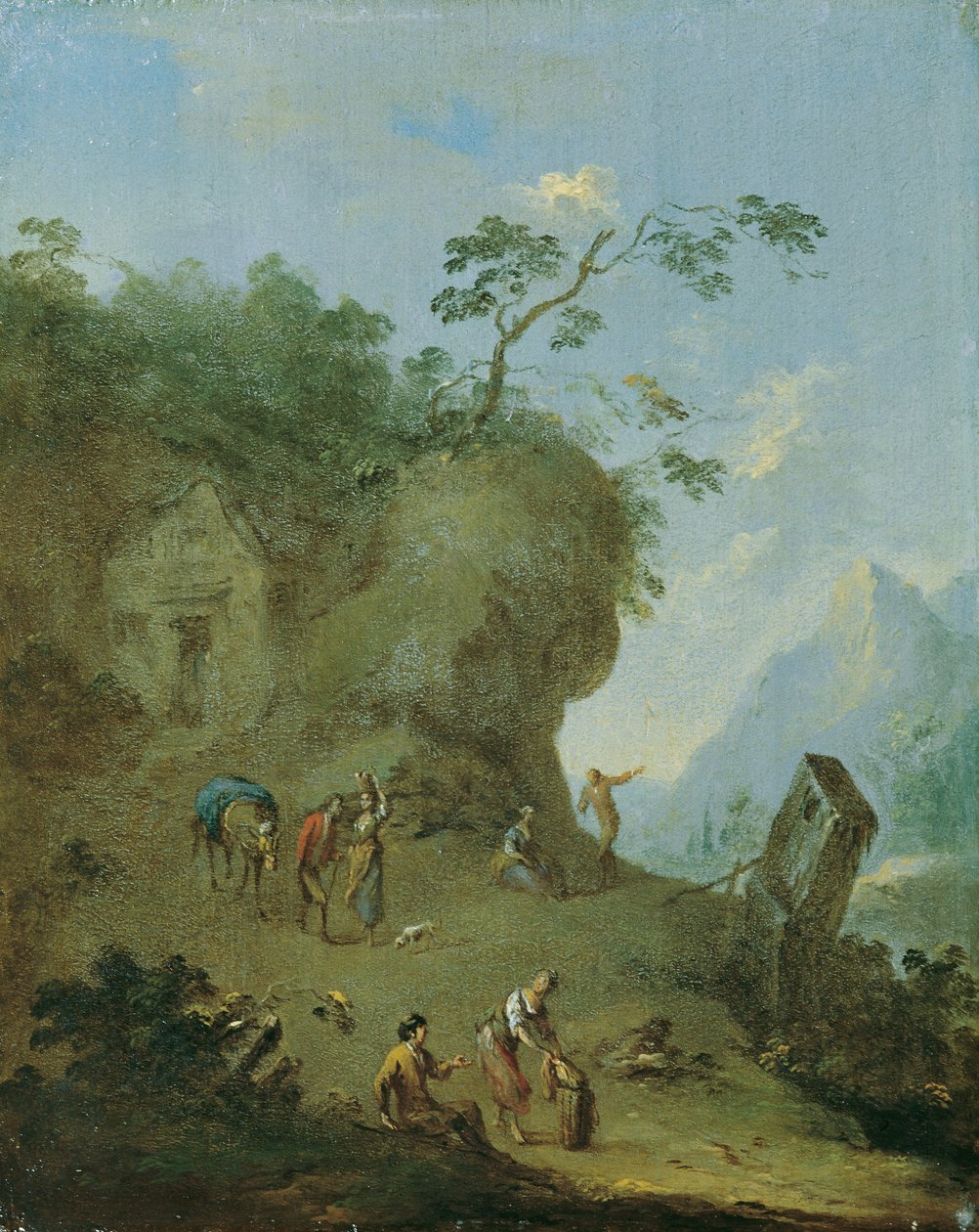 Hytte på skovhøjde af Norbert Grund
