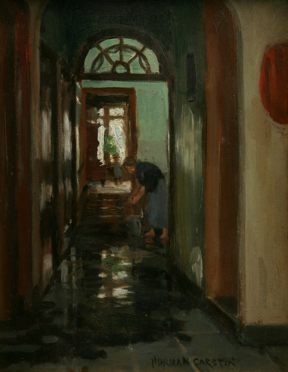 Lørdag - Et indvendigt billede af Garstins hjem af Norman Garstin