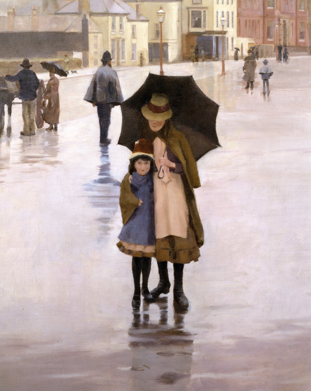 The Rain it Raineth Every Day, 1889 (detalje af 77655) af Norman Garstin