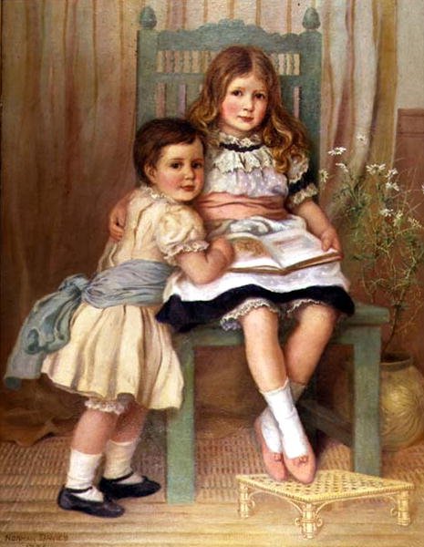 Simon og Dorothea Meburn af Norman Prescott Davies