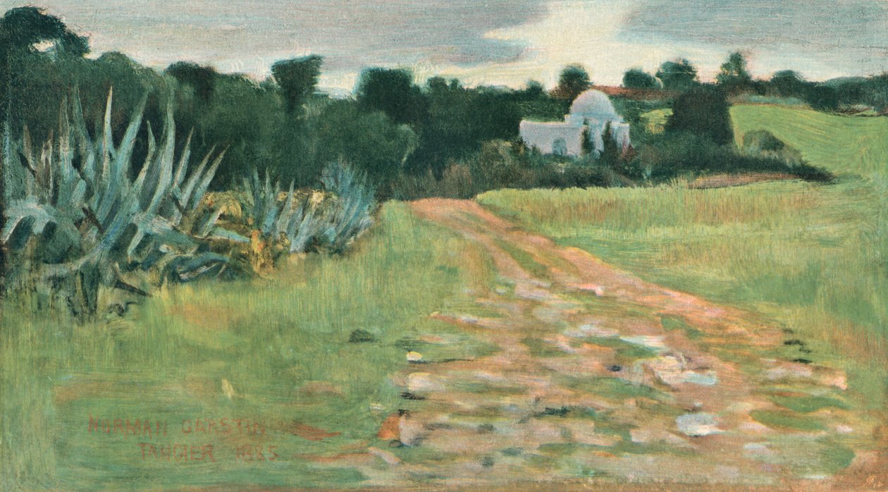 Saints House and Field, Tanger, 1885 af Norman Garstin