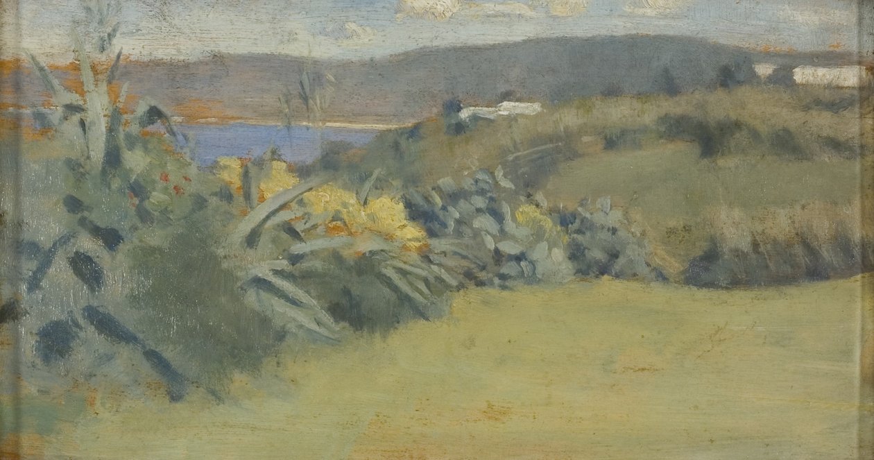 Tangier Landscape, ca. 1885 (olie på panel) af Norman Garstin