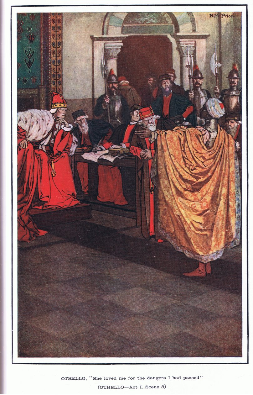 Othello: "Hun elskede mig for de farer, jeg havde passeret" (Othello) af Norman Mills Price