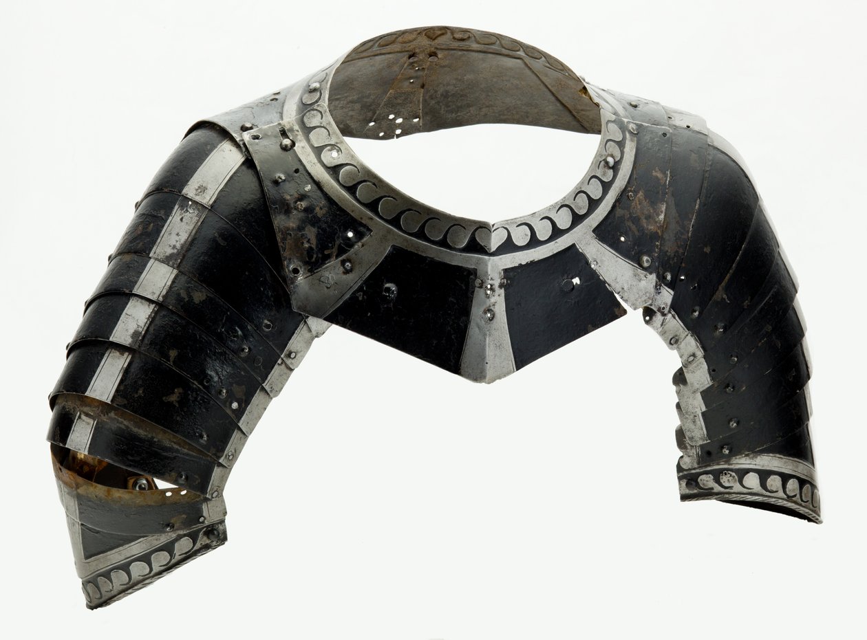 Almain Collar, ca. 1580 (lakeret stål med moderne læder) af North German School