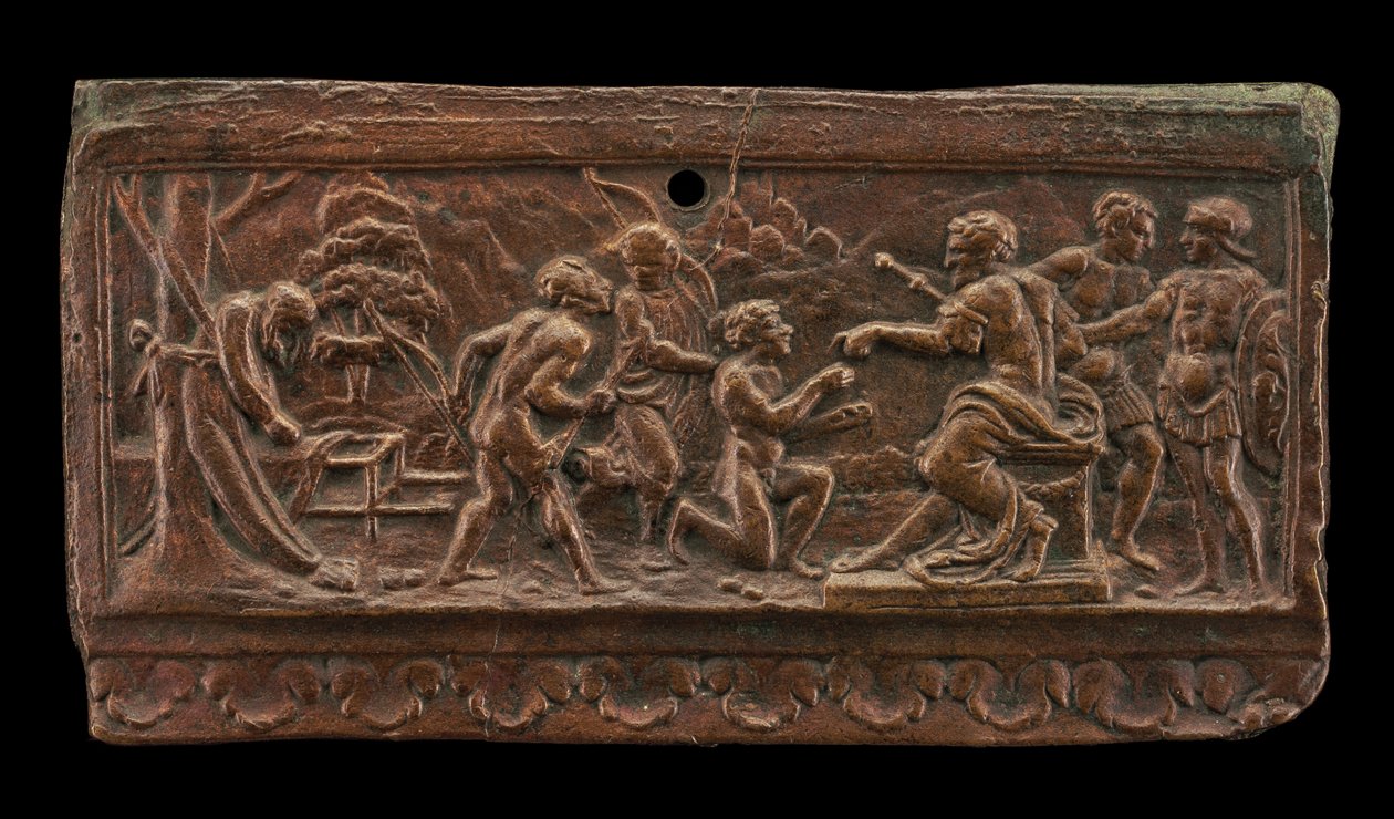 De tre sønner med deres fars lig af North Italian 15th or 16th Century