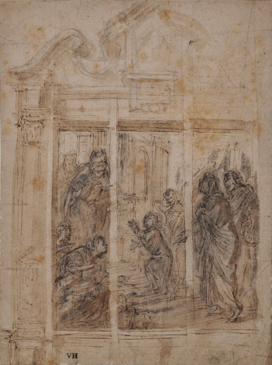 Præsentationen af jomfruen ved templet af Northern Italian School