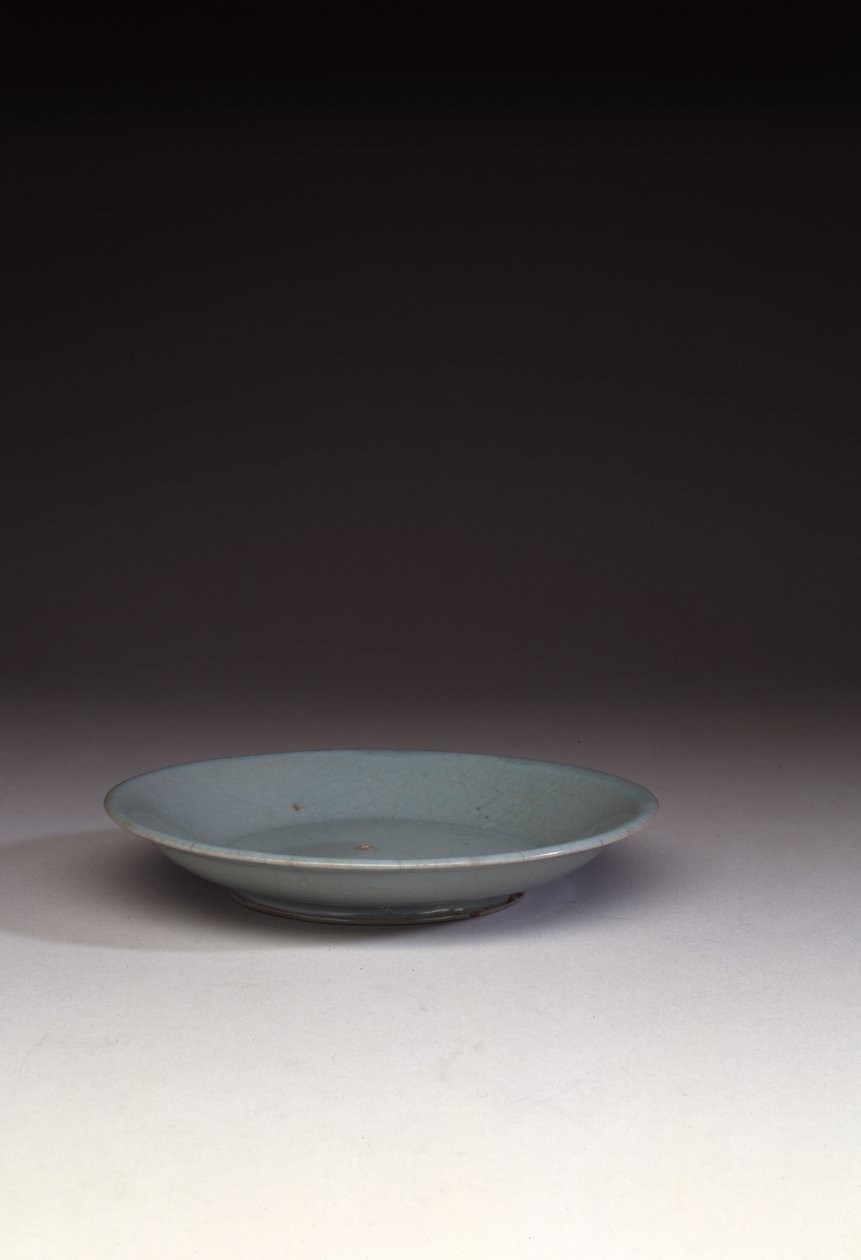 Sjælden Ruyao lavvandet fad (keramik) (se også 466677) af Northern Song Dynasty Chinese School