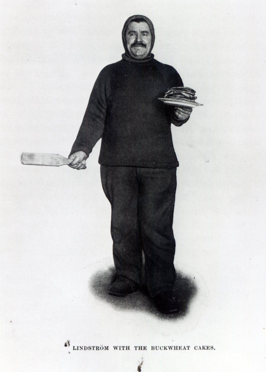 Lindstrøm med Boghvedekagerne, fra Sydpolen af Roald E. Amundsen, ca. 1910-12 af Norwegian Photographer