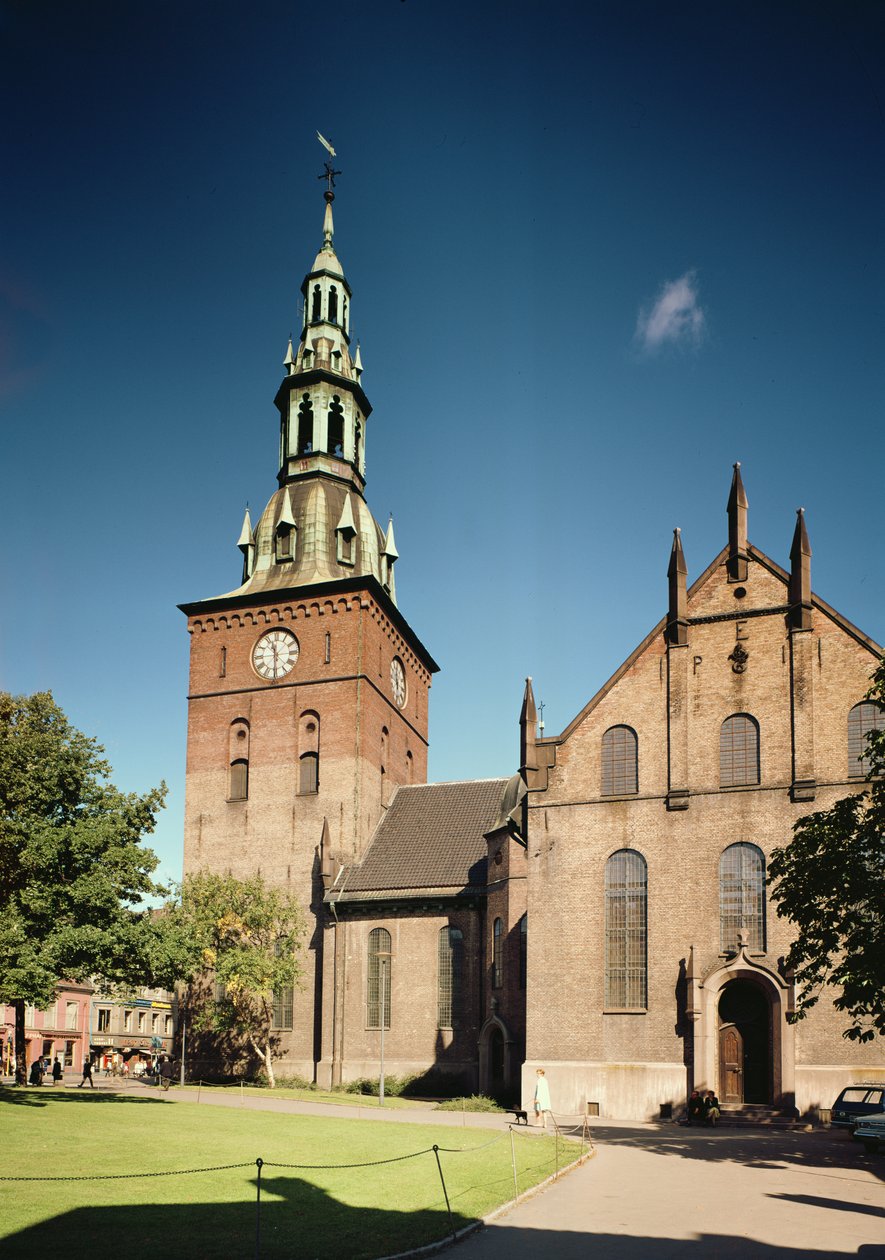 Udsigt over katedralen, bygget 1697-99 af Norwegian School