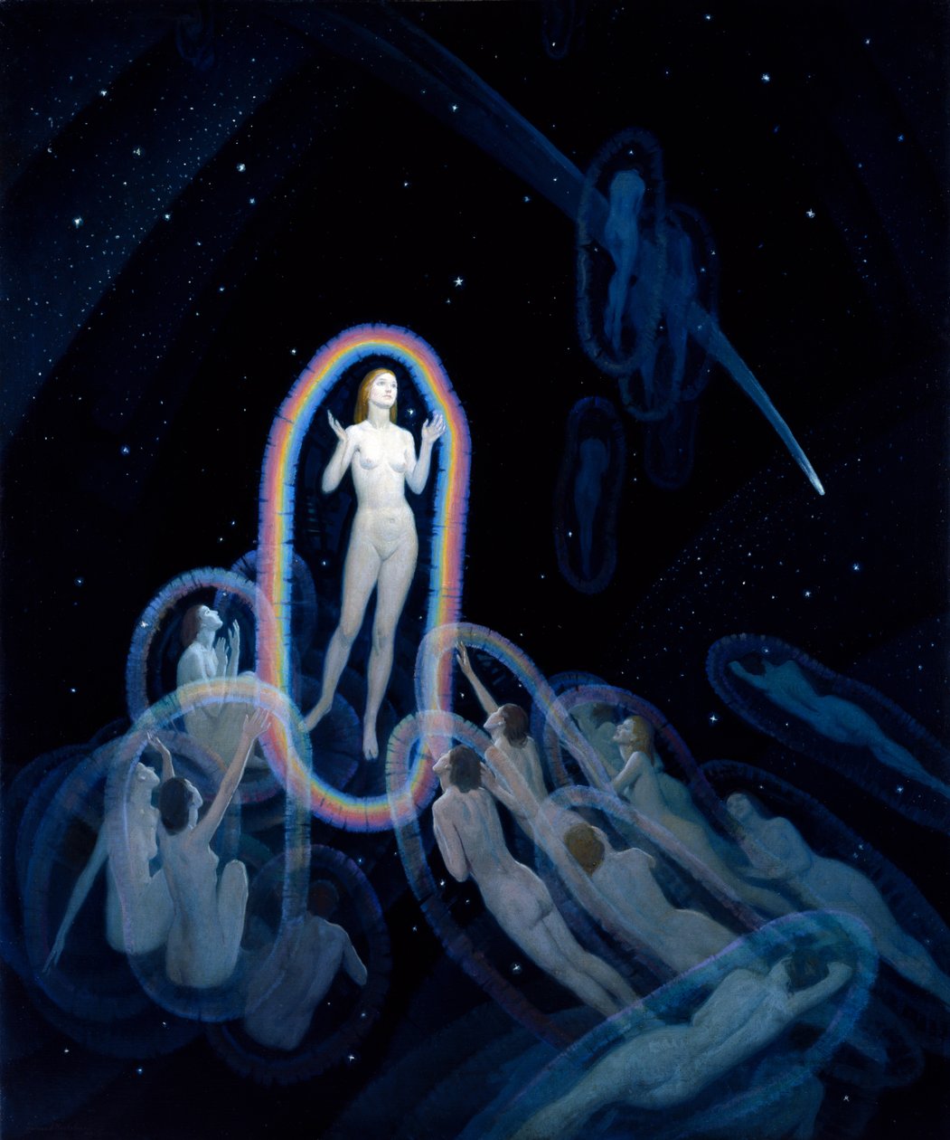 Birth of an Idea, ca. 1920 (olie på lærred) af Norwood MacGilvary