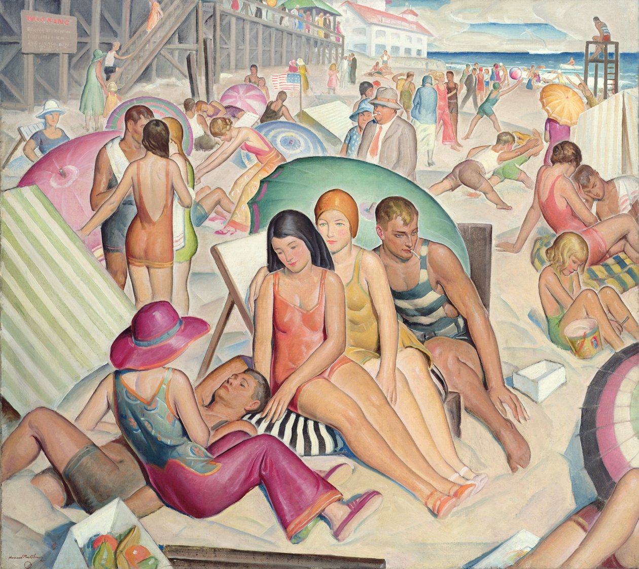 På Rehoboth Beach, Delaware af Norwood MacGilvary