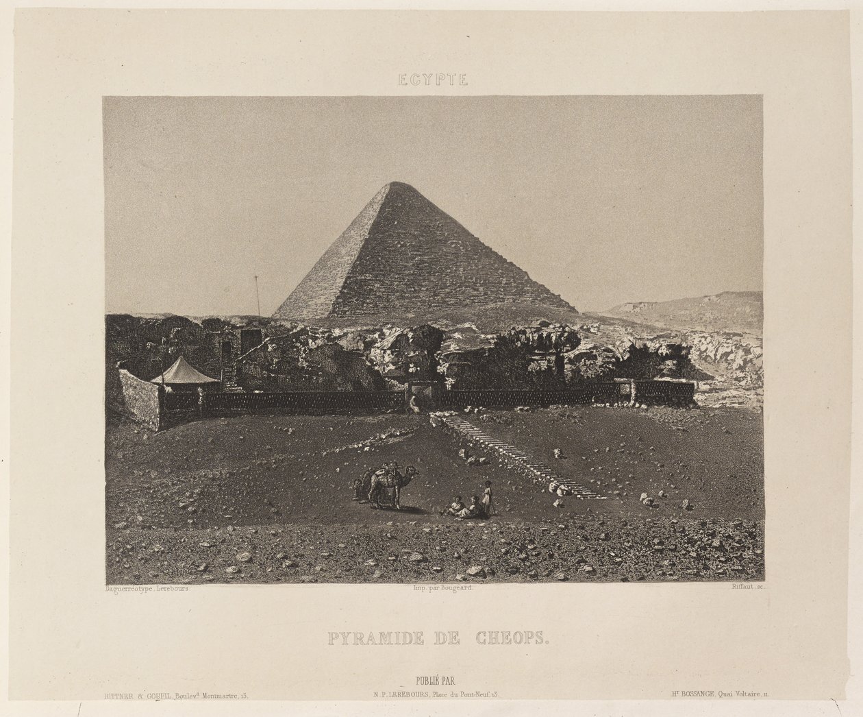 Egypten. Cheops-pyramiden af Nöel Marie Paymal Lerebours