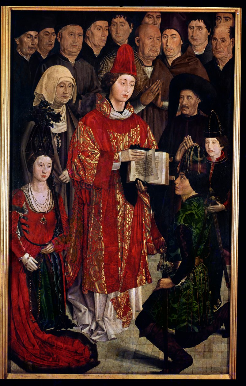 Altertavlen af Sankt Vincent, detalje af spædbarnspanelet, ca.1467-70 af Nuno Goncalves or Gonzalvez