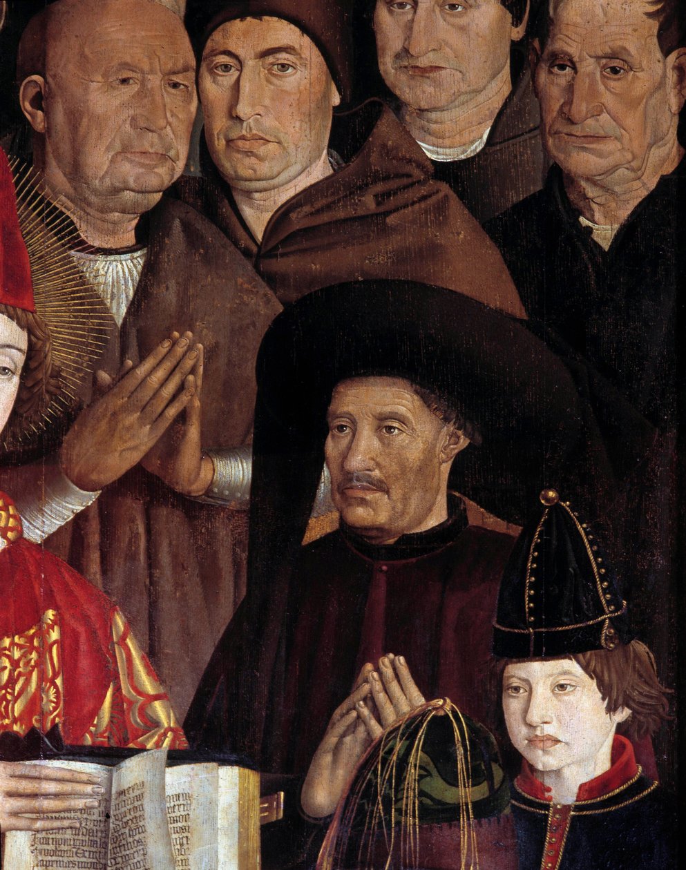 Polyptykon af Saint Vincent (Paineis de Sao Vicente de Fora). Portræt af Henri Le Navigateur (1394-1460), prins af Portugal. Detalje af et maleri af Nuno Goncalves, portugisisk maler fra det 15. århundrede. Nationalmuseet for antik kunst, Lissabon af Nuno Goncalves or Gonzalvez