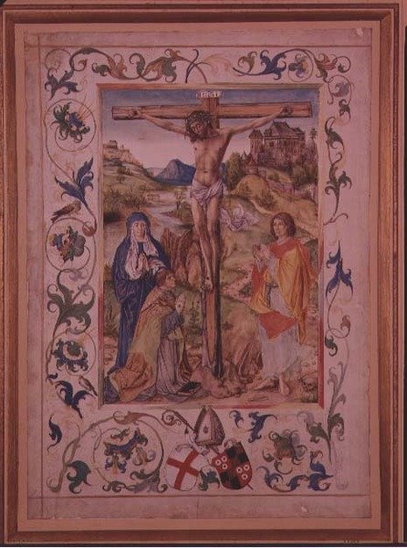 Kristus på korset (vellum) af Nuremberg School