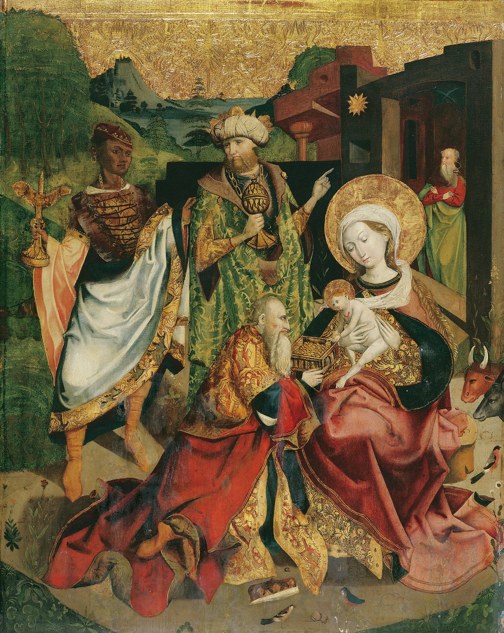 Tilbedelse af Magi af Oberösterreichischer Maler