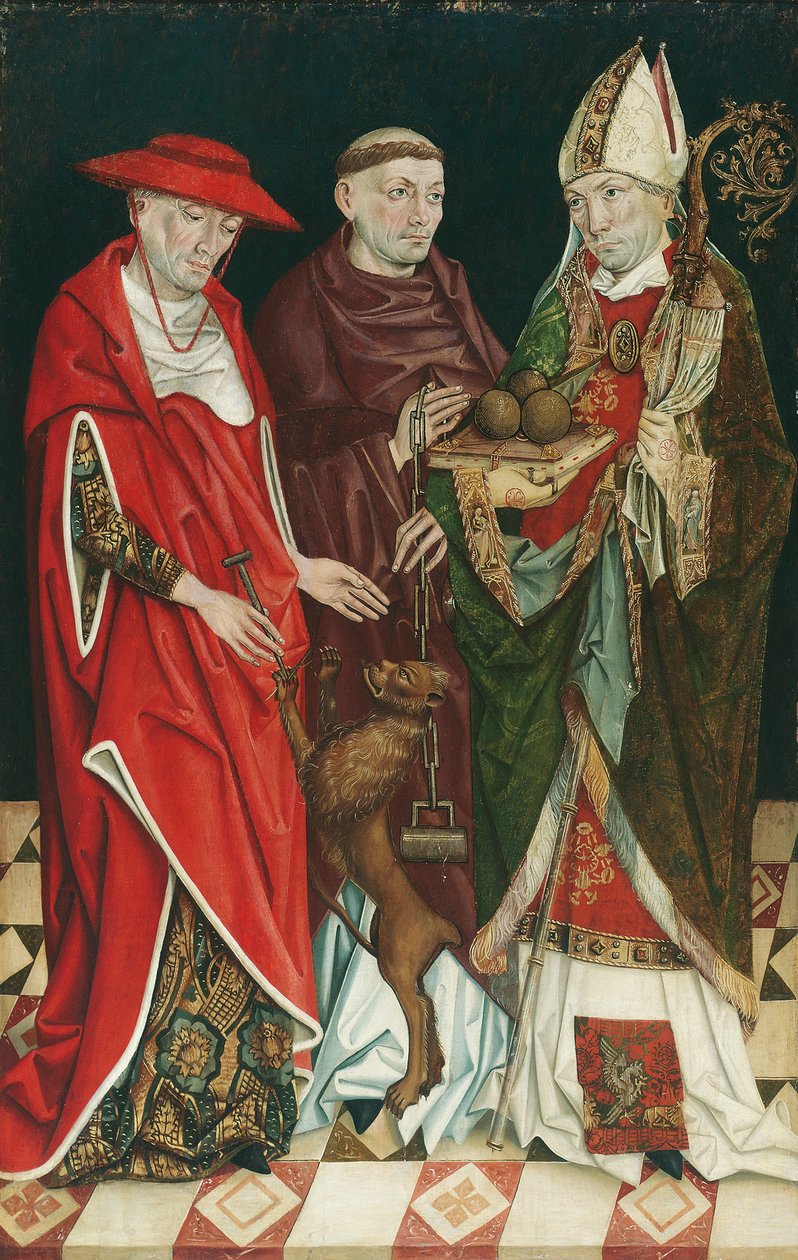 helvede Jerome, Leonard og Nicholas af Oberösterreichischer Maler